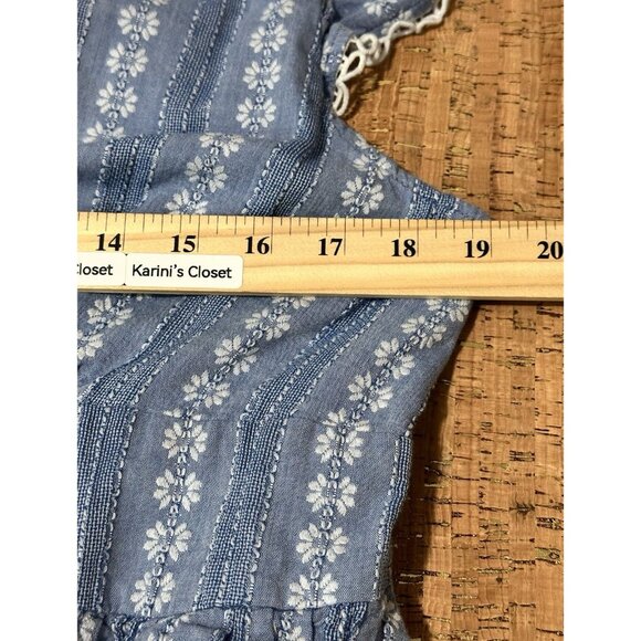 Peyton & Parker Large Dress Cotton Short Sleeve Cottagecore Coastal Romance - Picture 8 of 9